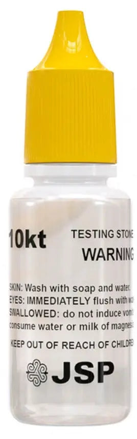 JSP 10K 14K 18K Gold Jewelry Acid Testing Kit Solutions Bottles Coins Bars Scrap Oro Appraise Checker