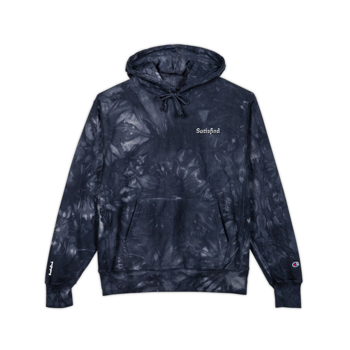 Tie-Dye Champion Hoodie - Cozy and Stylish Unisex Embroidered Sweater