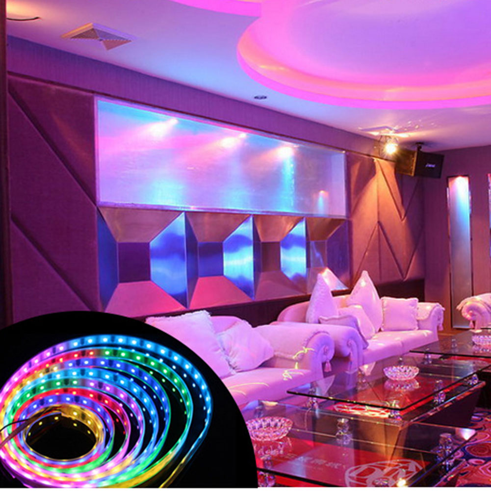 Color Changing Bluetooth Music Controller Light Strip for Ambient Lighting and Sound Sync