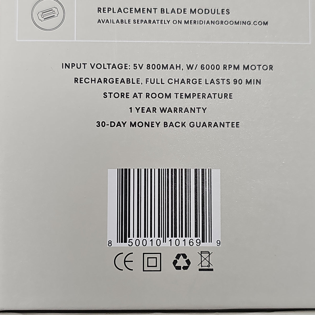 MERIDIAN The Trimmer Fresh Below The Belt Men's Hair Trimmer Sage M2B (New)