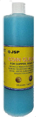 JSP Super Coin Cleaner 16 oz for Copper, Gold, Silver, & Platinum Precious Metals Jewelry Coins Bars