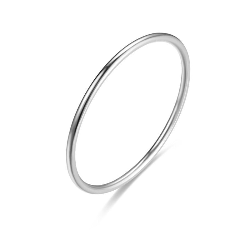 1mm Plain Band Ultra-thin Ring Couple Rings