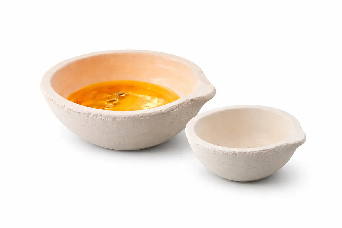 Ceramic Crucible Melting Dish Gold Silver Copper Casting Refining Alloying