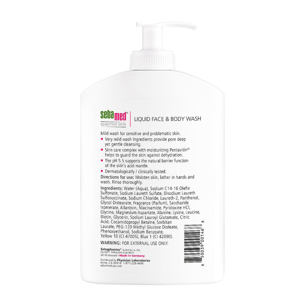 Sebamed Liquid Face and Body Wash 1000ml