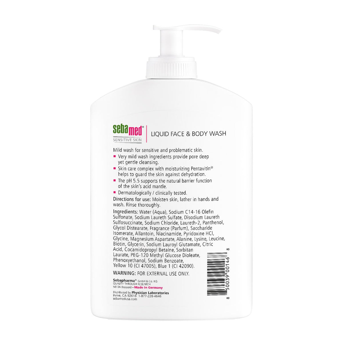 Sebamed Liquid Face and Body Wash 1000ml