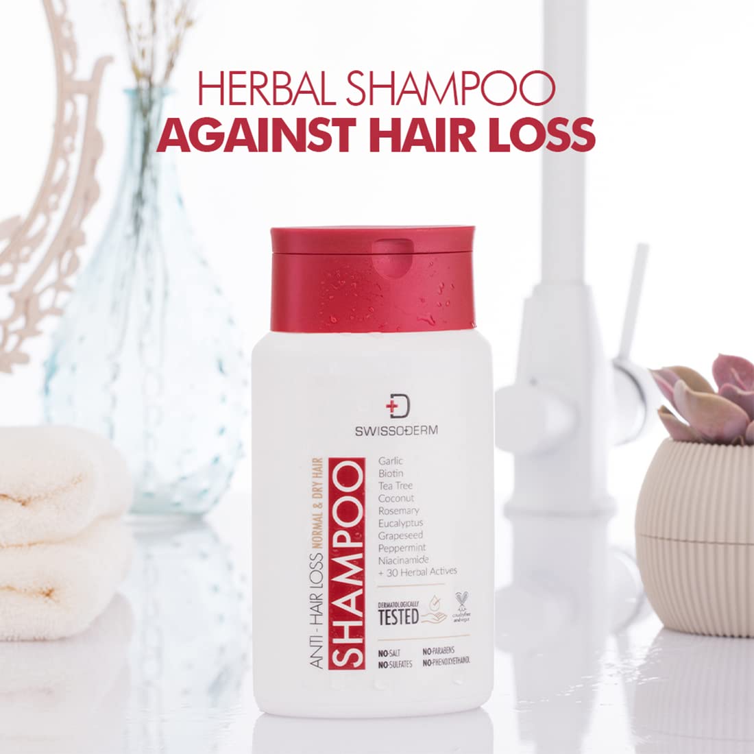 Swissoderm Hair Loss Shampoo - Normal & Dry Hair | 300 ml