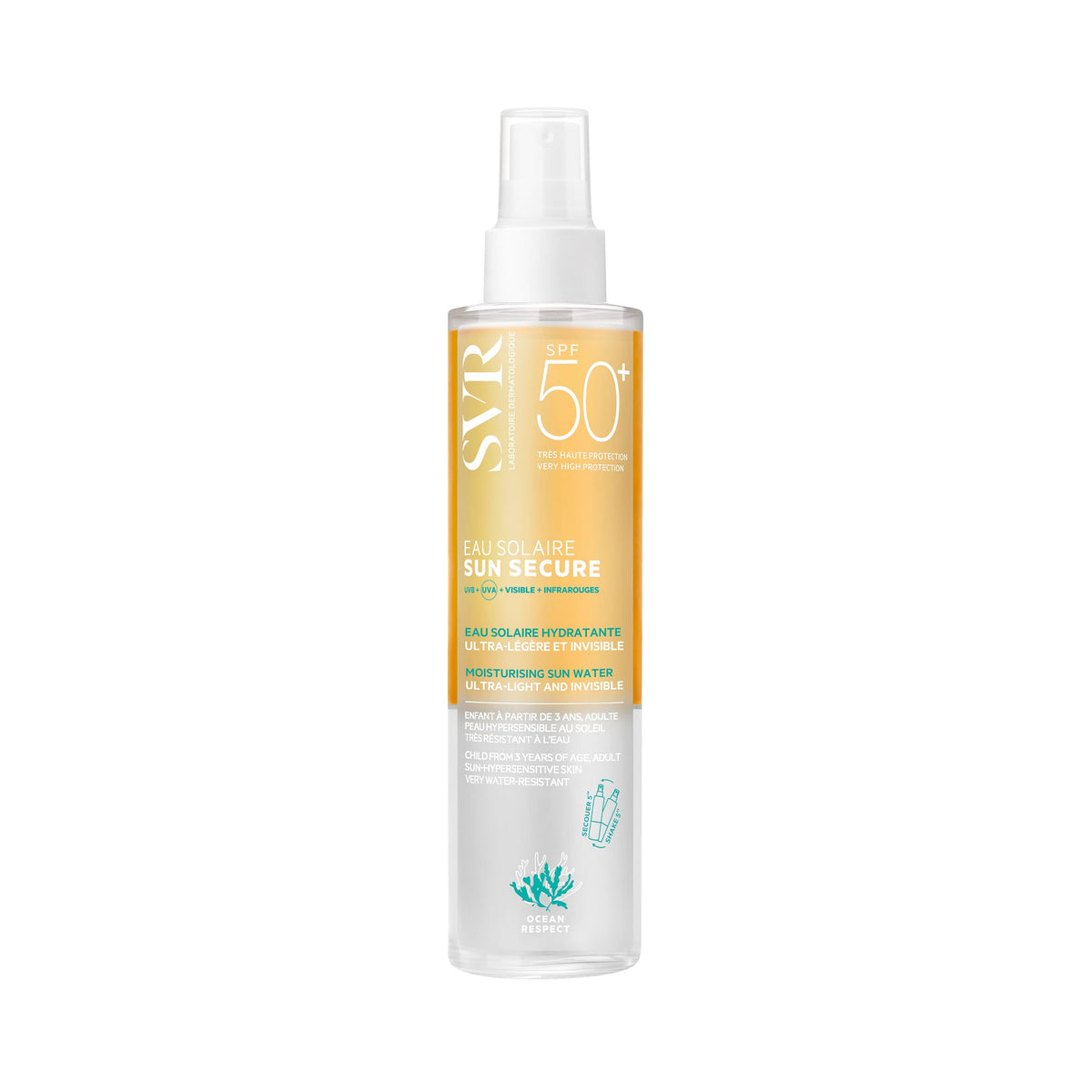 SVR Sun Secure Eau Solaire SPF 50 Factor Sun Water 200 ml