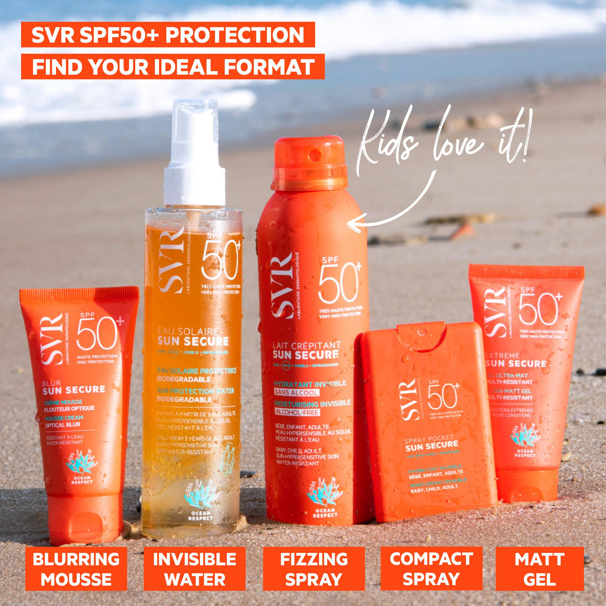 SVR Sun Secure Eau Solaire SPF 50 Factor Sun Water 200 ml