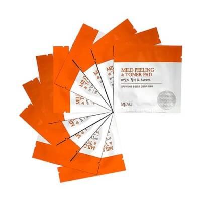 MjCare Mild Peeling Toner Pad for Gentle Exfoliation and Sensitive Skin Care - 10 Count
