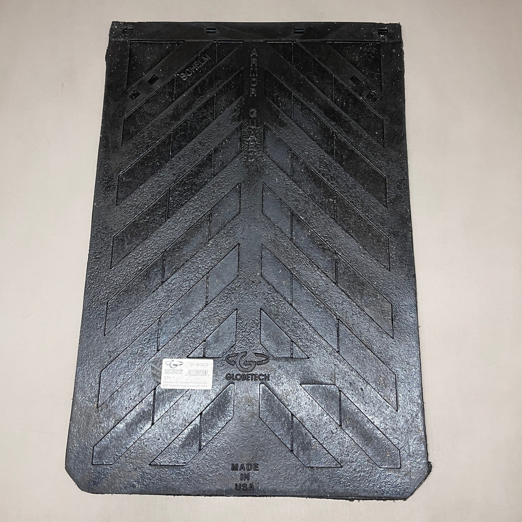 GLOBETECH 2-PACK! Rubber Mud Flaps 24" W x 36" L Black 2436CD (New)