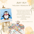 "Penguin b." Paint & Sip Art Kit from Makana Art Studio