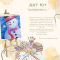 "Snowman c." Paint & Sip Art Kit from Makana Art Studio