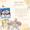 "Snowman b." Paint & Sip Art Kit from Makana Art Studio