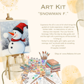 "Snowman f." Paint & Sip Art Kit from Makana Art Studio