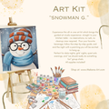 "Snowman g." Paint & Sip Art Kit from Makana Art Studio