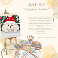 "Holiday Puppy" Paint & Sip Art Kit from Makana Art Studio