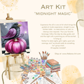 "Midnight Magic" Paint & Sip Art Kit from Makana Art Studio