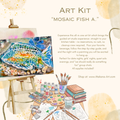 "Mosaic Fish a." Paint & Sip Art Kit from Makana Art Studio