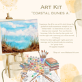 "Coastal Dunes a." Paint & Sip Art Kit from Makana Art Studio