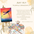 "Purple Dragonfly" Paint & Sip Art Kit from Makana Art Studio