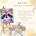 "Raccoon Bloom" Paint & Sip Art Kit from Makana Art Studio