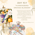 "Hummingbird Orange Blossom" Paint & Sip Art Kit from Makana Art Studio