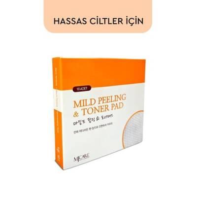MjCare Mild Peeling Toner Pad for Gentle Exfoliation and Sensitive Skin Care - 10 Count