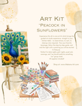 "Peacock in Sunflower" Paint & Sip Art Kit from Makana Art Studio