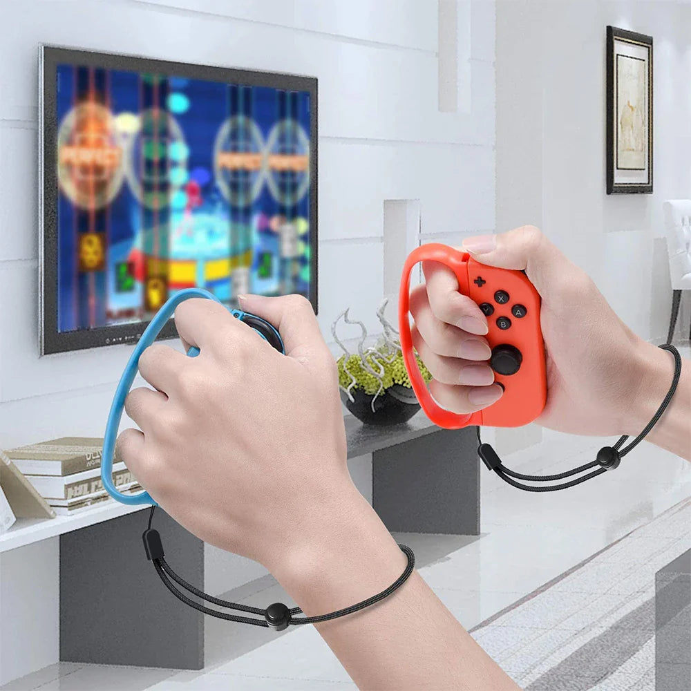 Hand Grips with Wrist Straps for Nintendo Switch Joy-Con | Fitness Boxing Accessories 1 Pair