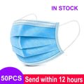 3-Layer Disposable Mouth Mask – Anti-Dust Face Mask with Ear Loops
