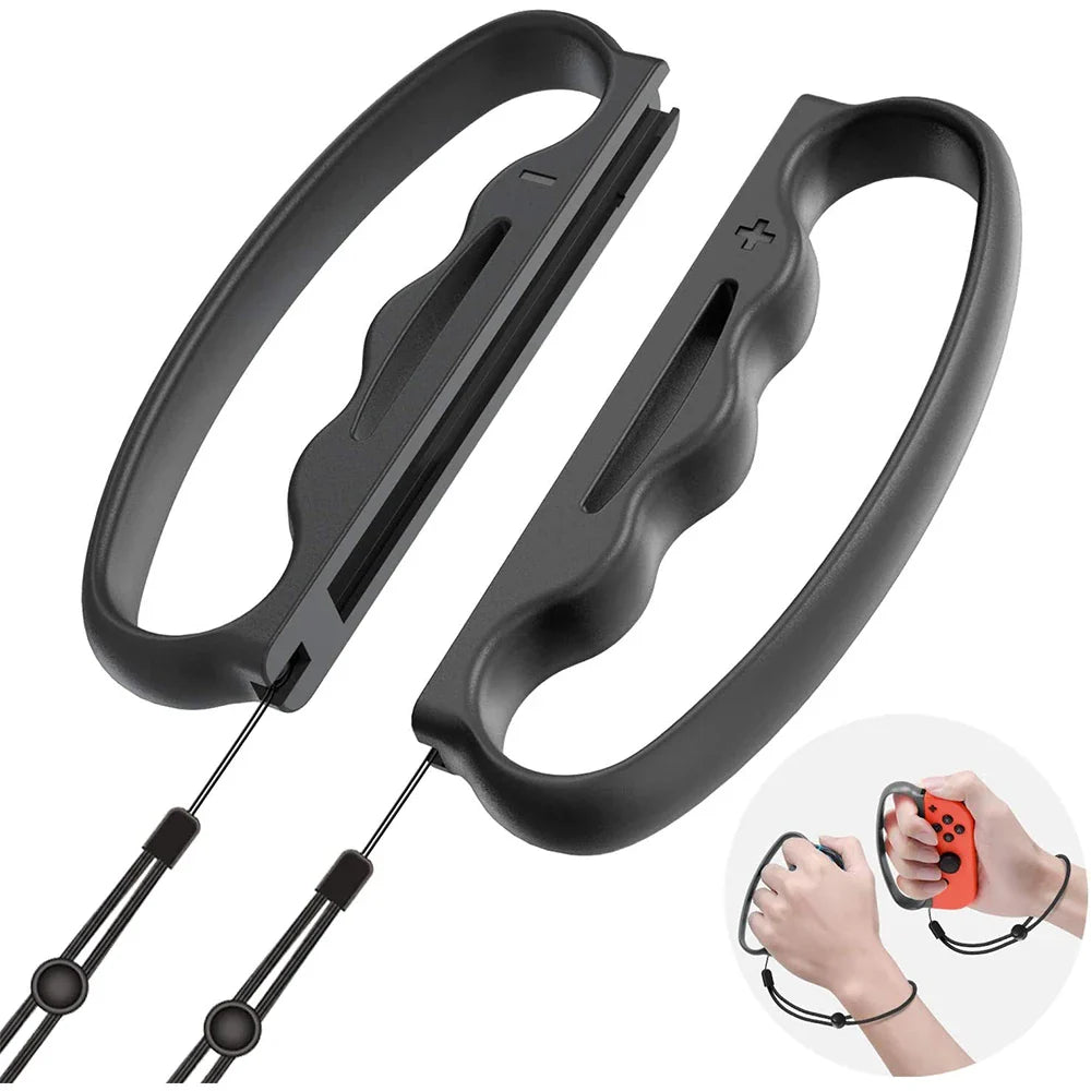 Hand Grips with Wrist Straps for Nintendo Switch Joy-Con | Fitness Boxing Accessories 1 Pair