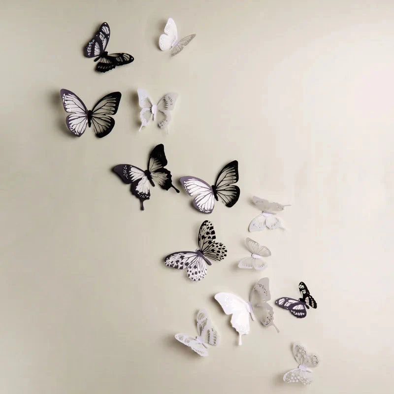 3D Crystal Butterfly Wall Stickers – Home & Garden Decor Decals