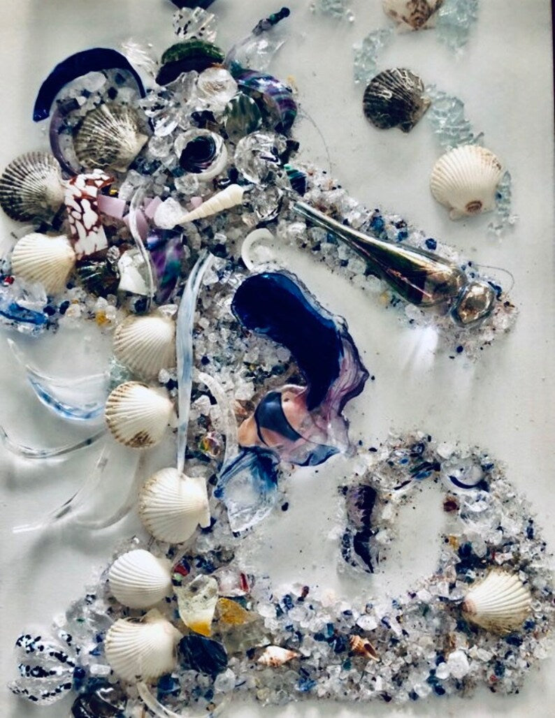 Workshop: Hand Blown Glass Mosaic on Canvas at Makana Art Studio, Biloxi, MS