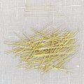 Gold Flat Head Pins 100pc Assortment