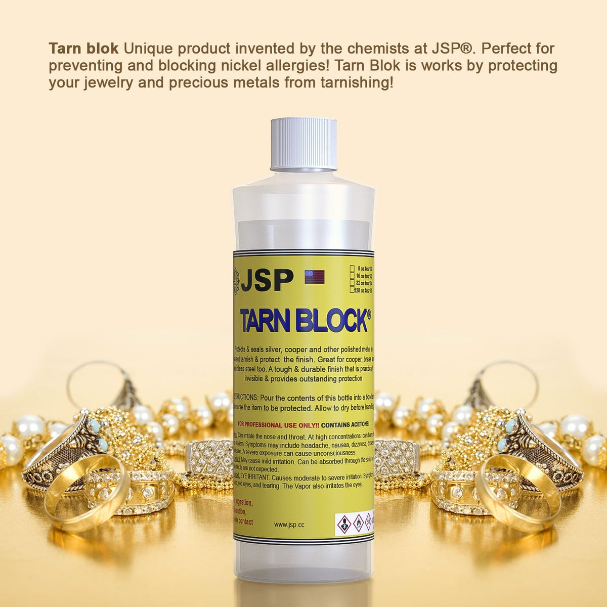 GTE Tarn-Blok Tarnish Shield Seal Protect and Polish Precious Metals Silver Jewelry Copper Against Tarnish in One Application