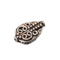 Sterling Silver Ornate Teardrop Bead - 19mm