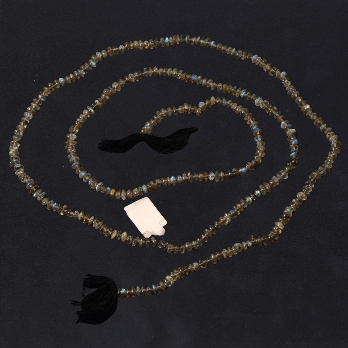 Labradorite Faceted Rondelle Beads - 4mm - 30 Strand