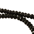 Green Goldstone Faceted Rondel Beads - 6mm Sparkle Glass Strand