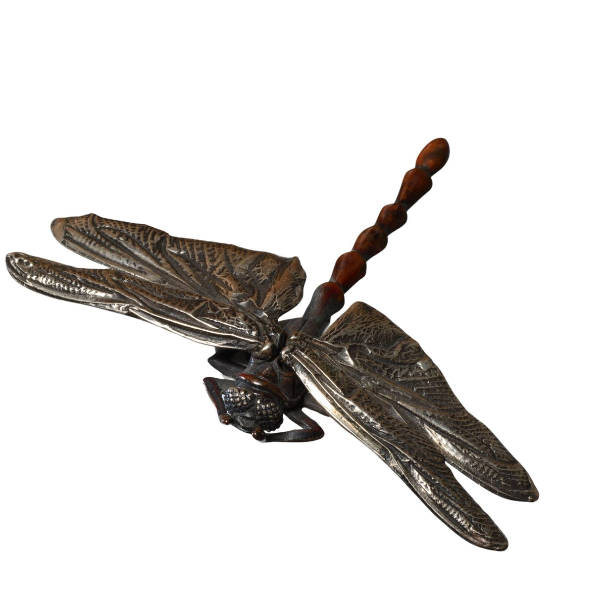Sterling Silver & Bronze Dragonfly Pendant by Robert (Bob) Burkett