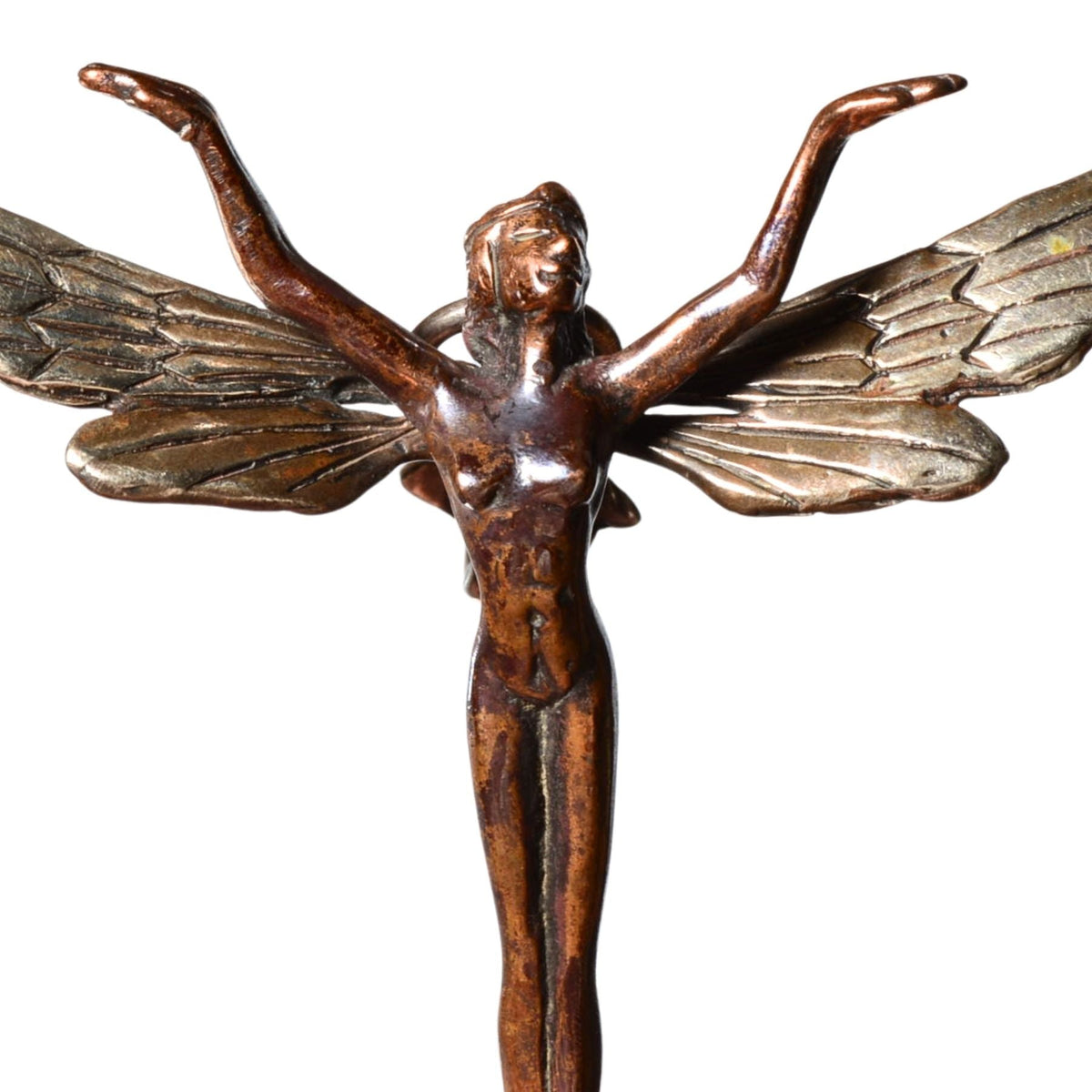 Bob Burkett Fairy Pendant - Sterling Silver & Bronze Art Jewelry