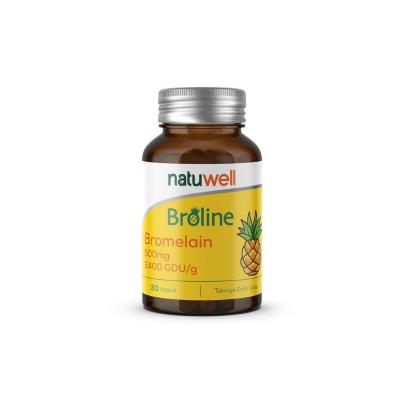 Natuwell Broline Bromelain Supplement - 500mg Capsules for Digestive Health & Anti-Inflammatory Support
