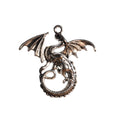 Dragon Charm Pendant - Silver