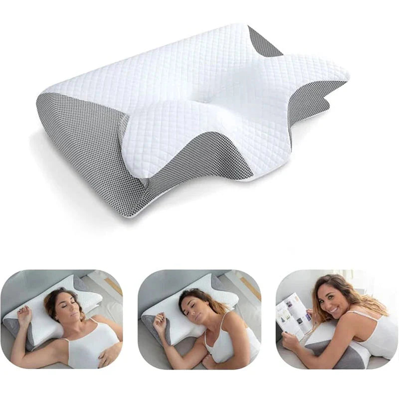 Memory Foam Cervical Pillow – Ergonomic Neck Support for Pain-Free Sleep