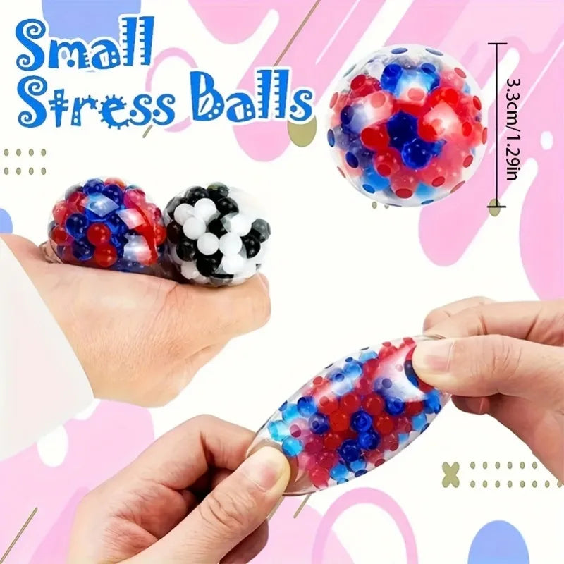 Mini Squishy Stress Balls Set | 6PCS Rainbow Sensory Squeeze Toys