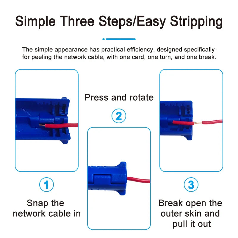 Portable 2-in-1 Cable Stripper | Multifunctional Automatic Wire Stripper Tool