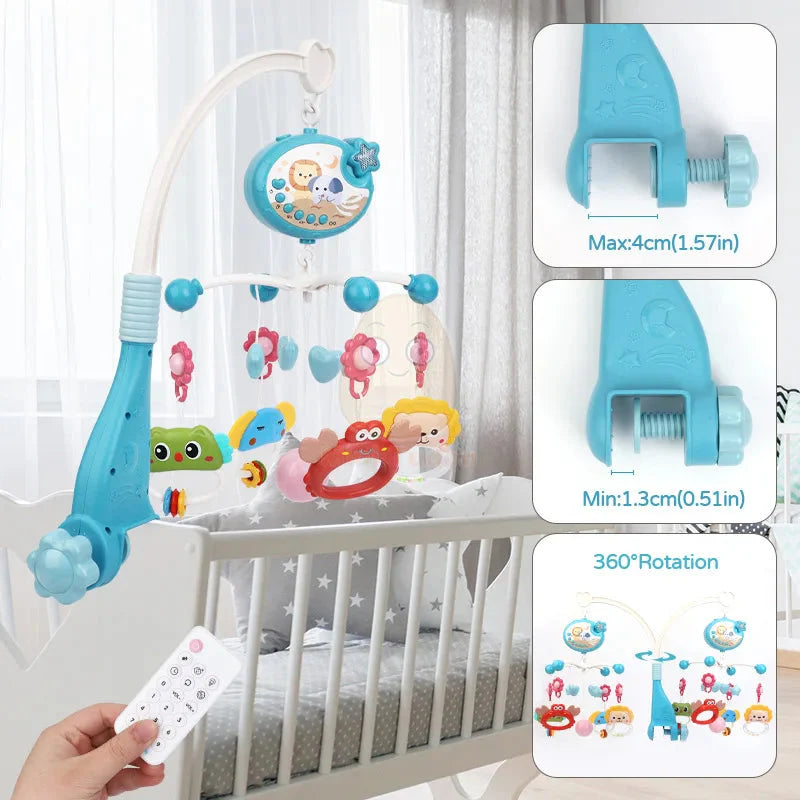 Baby Crib Mobile Rotating Musical Projector Night Light