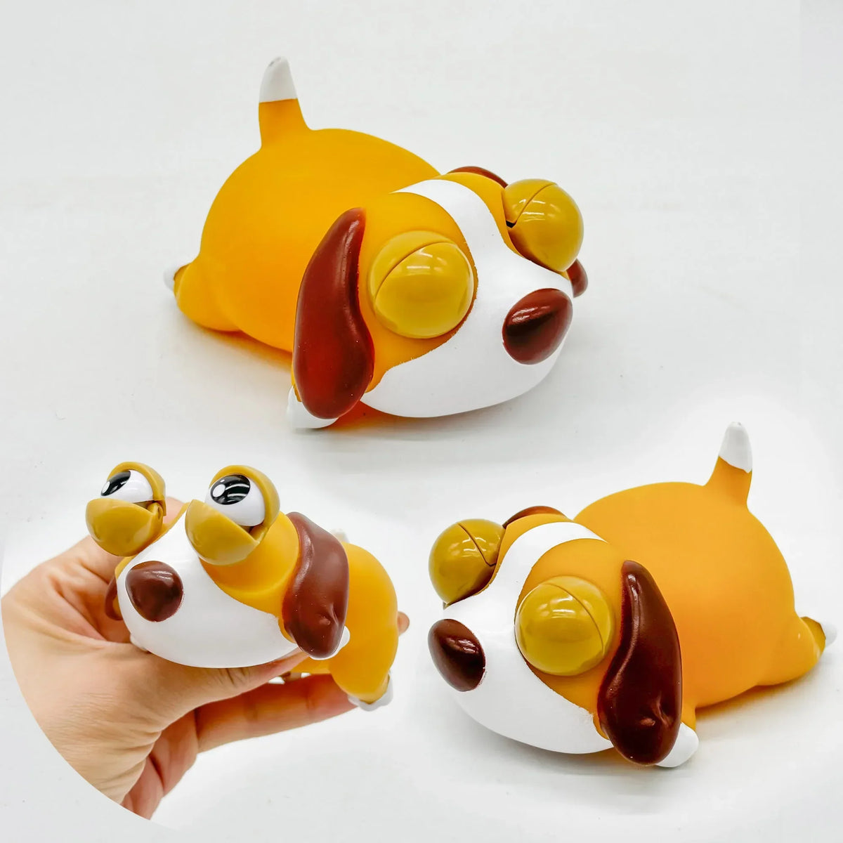 Cute Squishy Dog Stress Toy | Kawaii Big Eyes Puppy Squishy
