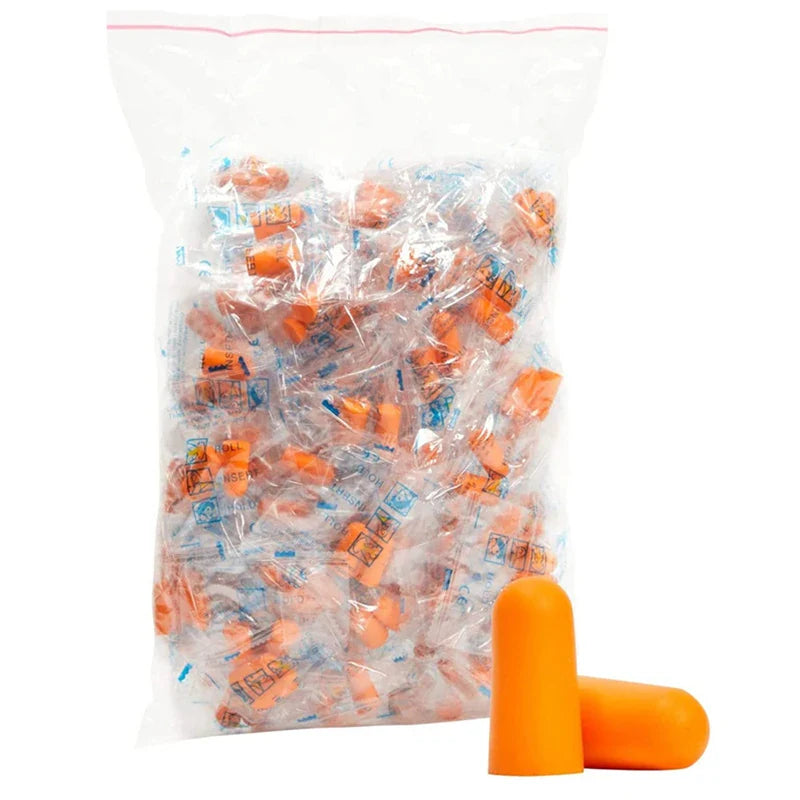 10 Pairs Soft Foam Ear Plugs for Sleeping Travel Noise Reduction | Tapered Comfort Earplugs