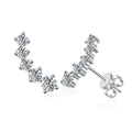 NeeTim 1.16cttw Full Moissanite Stud Earrings for Women Gemstones Lab Diamond Studs Earrings 925 Sterling Silver Fine Jewelry