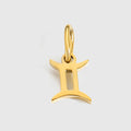 12 Zodiac Signs Pendant Accessories Stainless Steel Constellation Necklace Birthday Gift